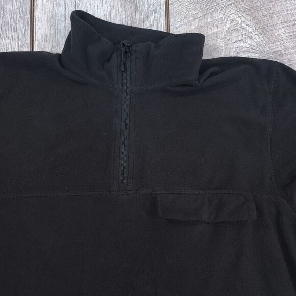 Helly Hansen Pocket Fleece Mens Large Black 1/4 Zip Pullover Sweater Jacket Top - Picture 4 of 10